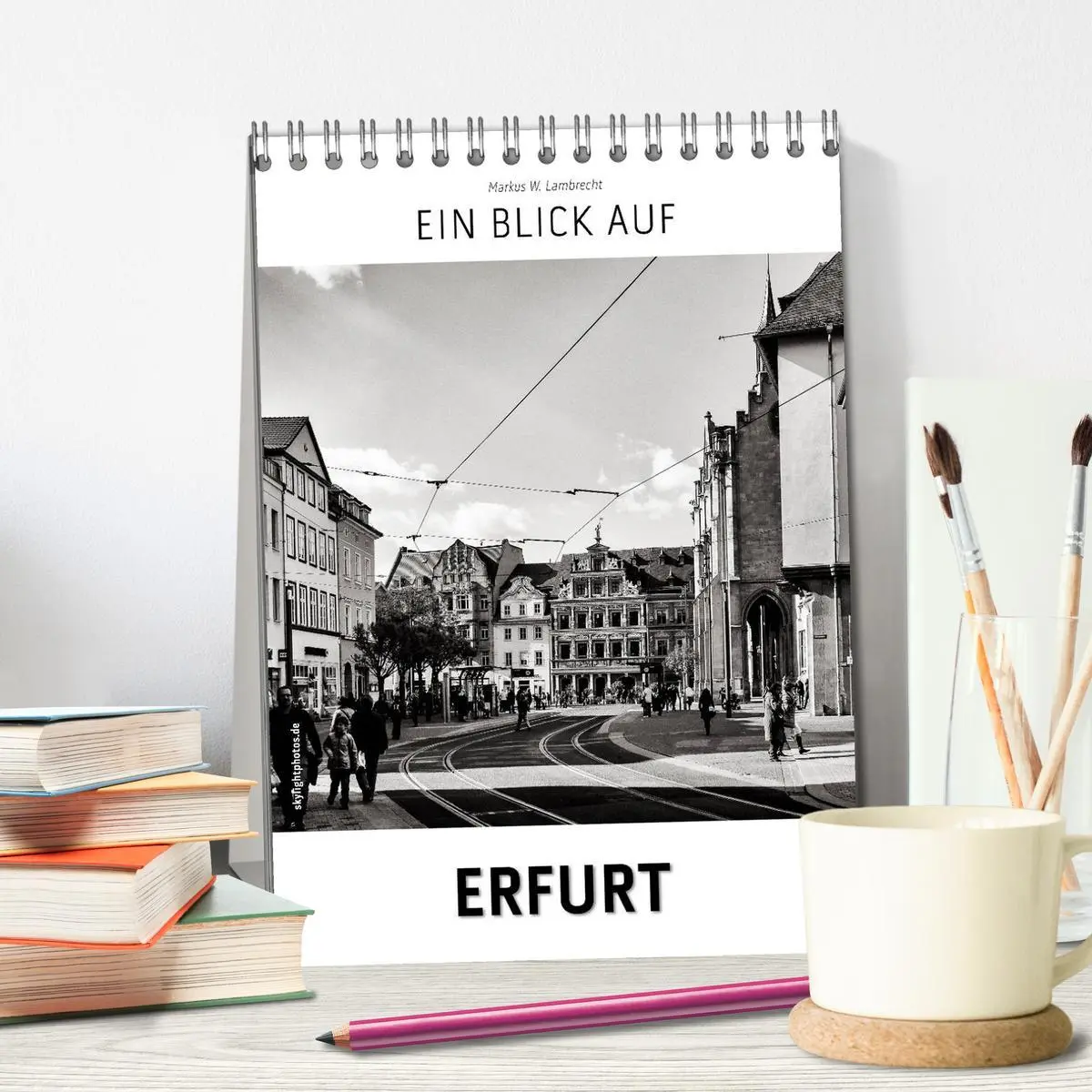 Bild: 9783516451276 | Ein Blick auf Erfurt (Tischkalender 2026 DIN A5 hoch), CALVENDO...