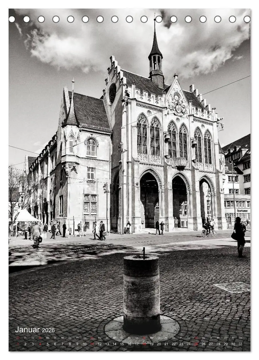 Bild: 9783516451276 | Ein Blick auf Erfurt (Tischkalender 2026 DIN A5 hoch), CALVENDO...