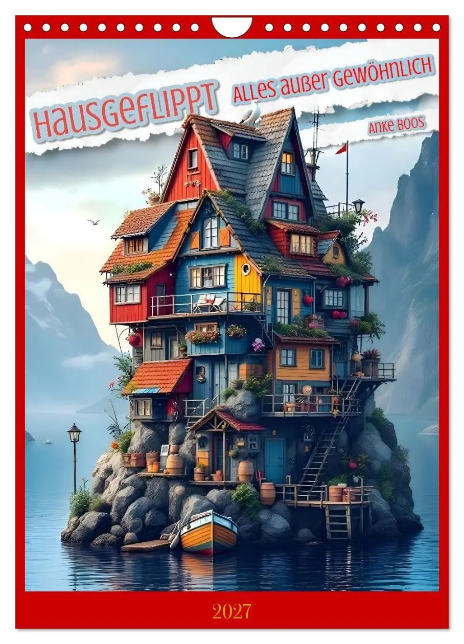 Cover: 9783516901276 | Hausgeflippt (Wandkalender 2027 DIN A4 hoch), CALVENDO Monatskalender