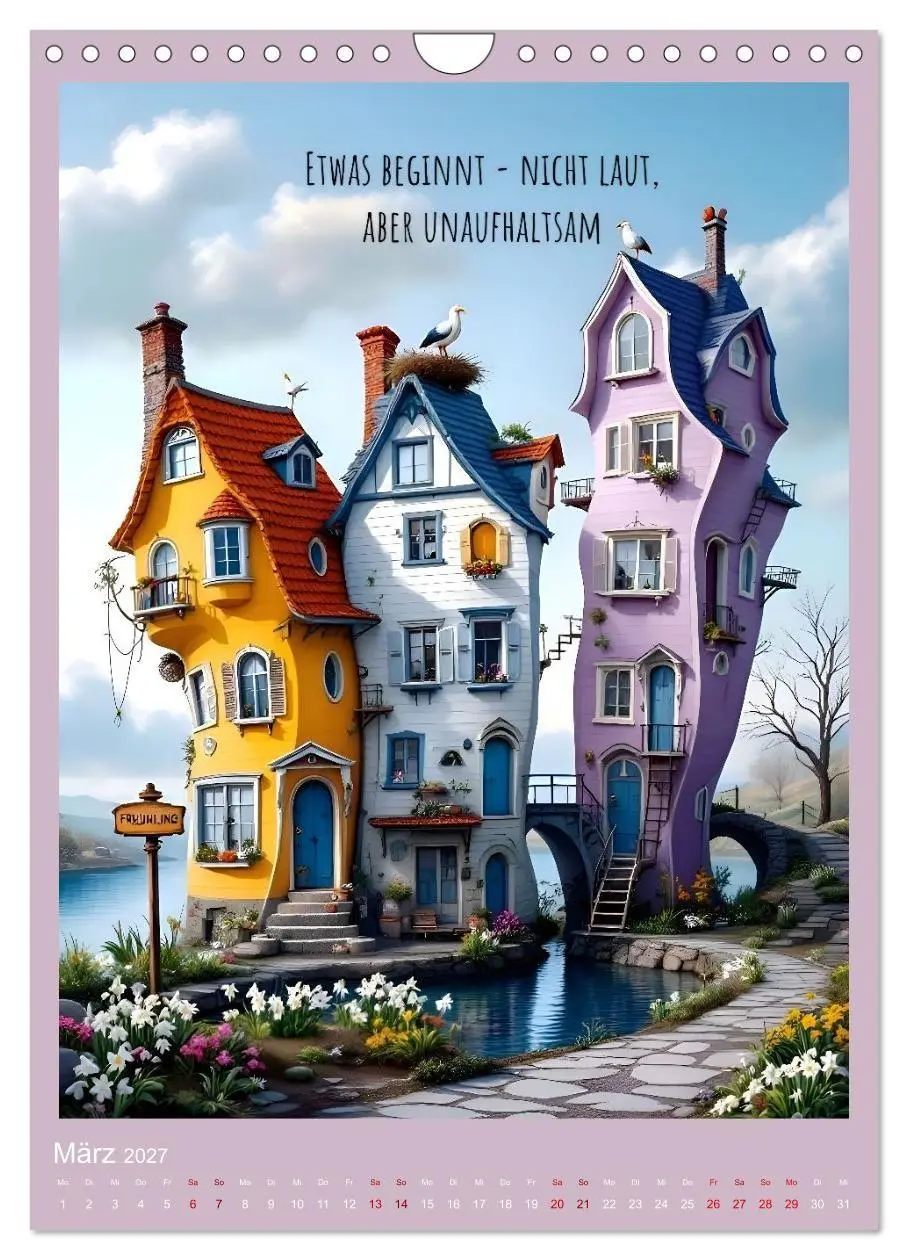 Bild: 9783516901276 | Hausgeflippt (Wandkalender 2027 DIN A4 hoch), CALVENDO Monatskalender