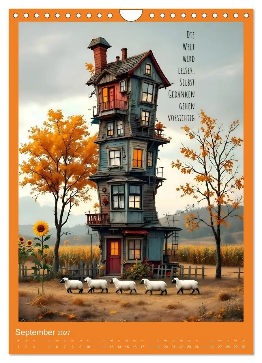Bild: 9783516901276 | Hausgeflippt (Wandkalender 2027 DIN A4 hoch), CALVENDO Monatskalender