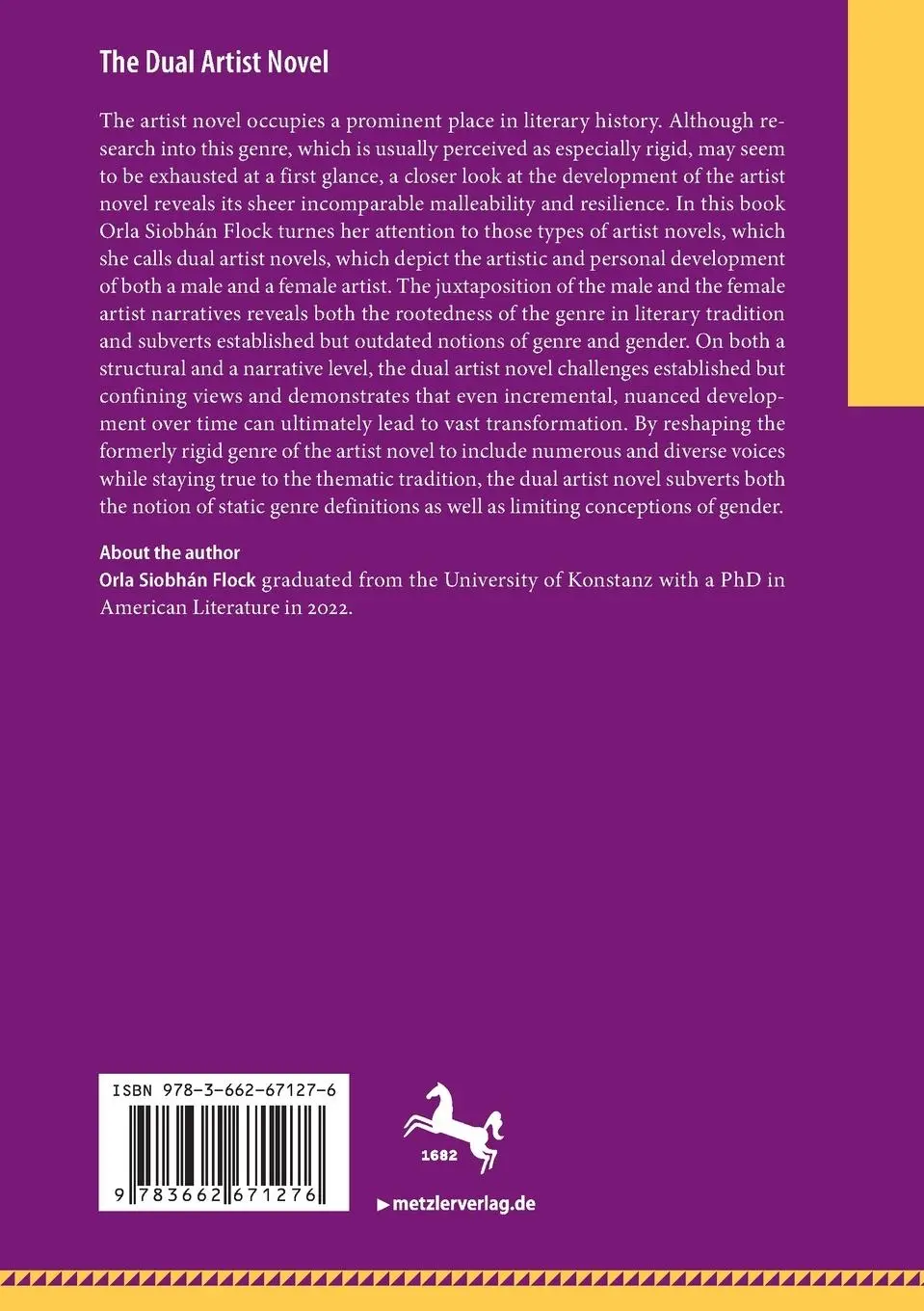 Rückseite: 9783662671276 | The Dual Artist Novel | Subverting Genre and Gender | Flock | Buch