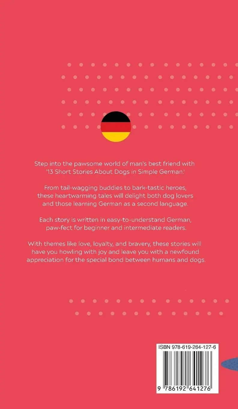 Rückseite: 9786192641276 | Short Stories about Dogs in Intermediate German (B1-B2 CEFR) | Buch