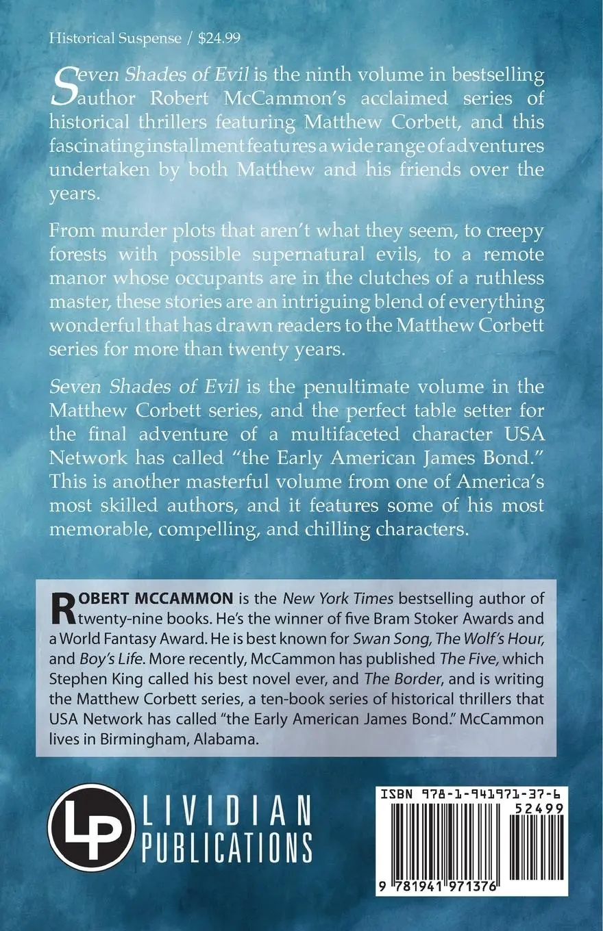 Rückseite: 9781941971376 | Seven Shades of Evil | Robert McCammon | Taschenbuch | Englisch | 2024