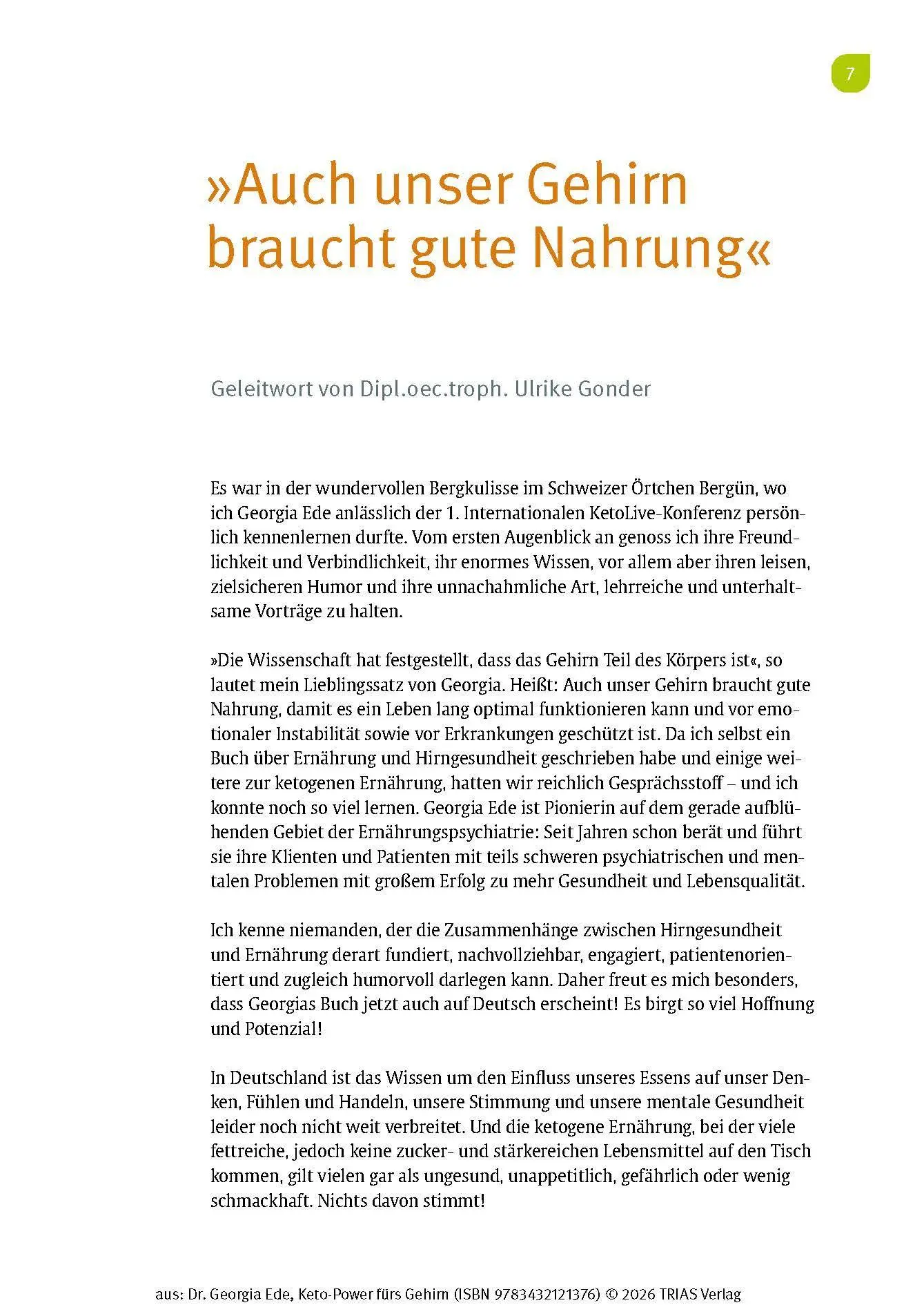 Bild: 9783432121376 | Keto-Power fürs Gehirn | Georgia Ede | Buch | 392 S. | Deutsch | 2026