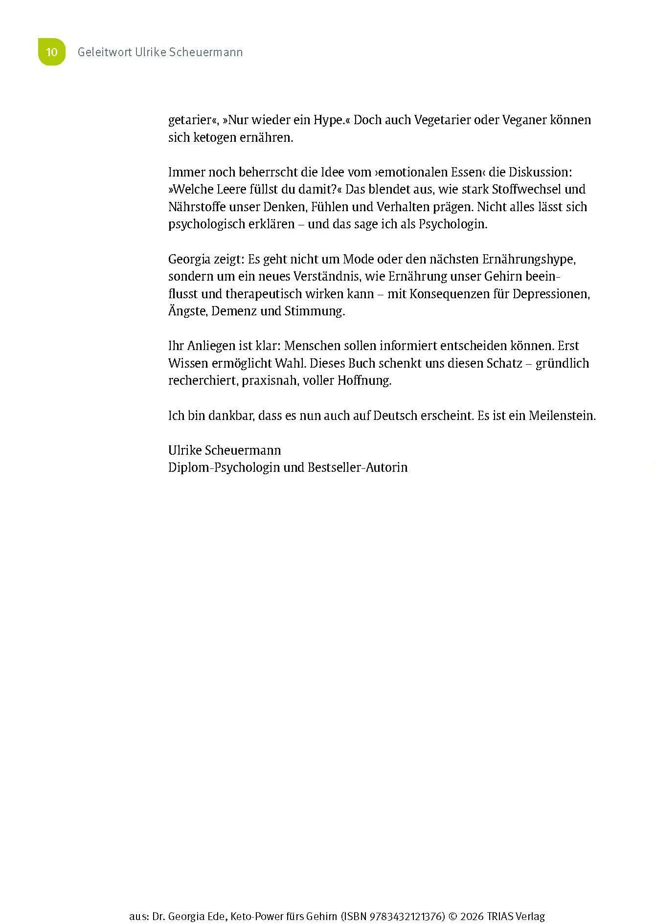 Bild: 9783432121376 | Keto-Power fürs Gehirn | Georgia Ede | Buch | 392 S. | Deutsch | 2026