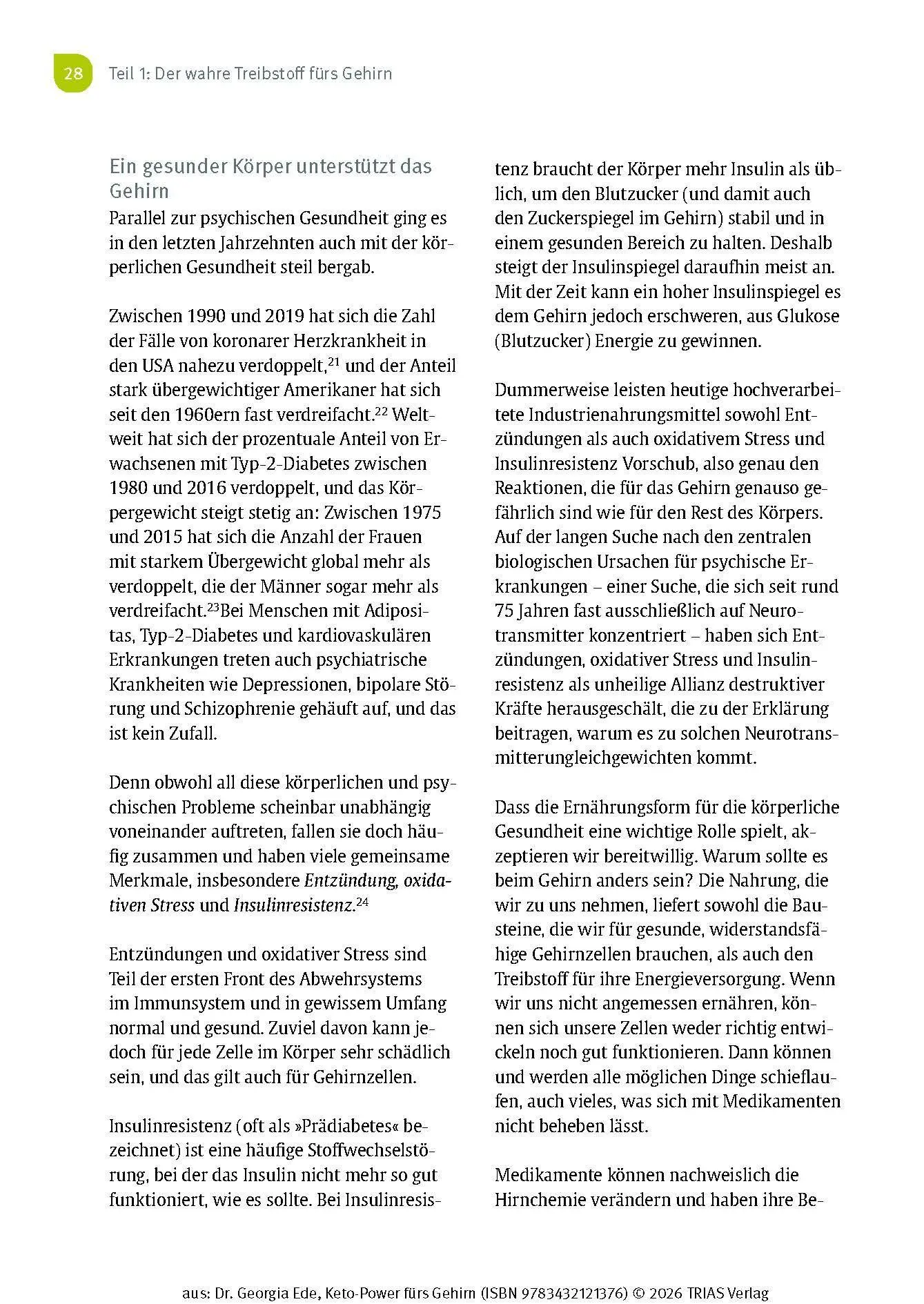 Bild: 9783432121376 | Keto-Power fürs Gehirn | Georgia Ede | Buch | 392 S. | Deutsch | 2026