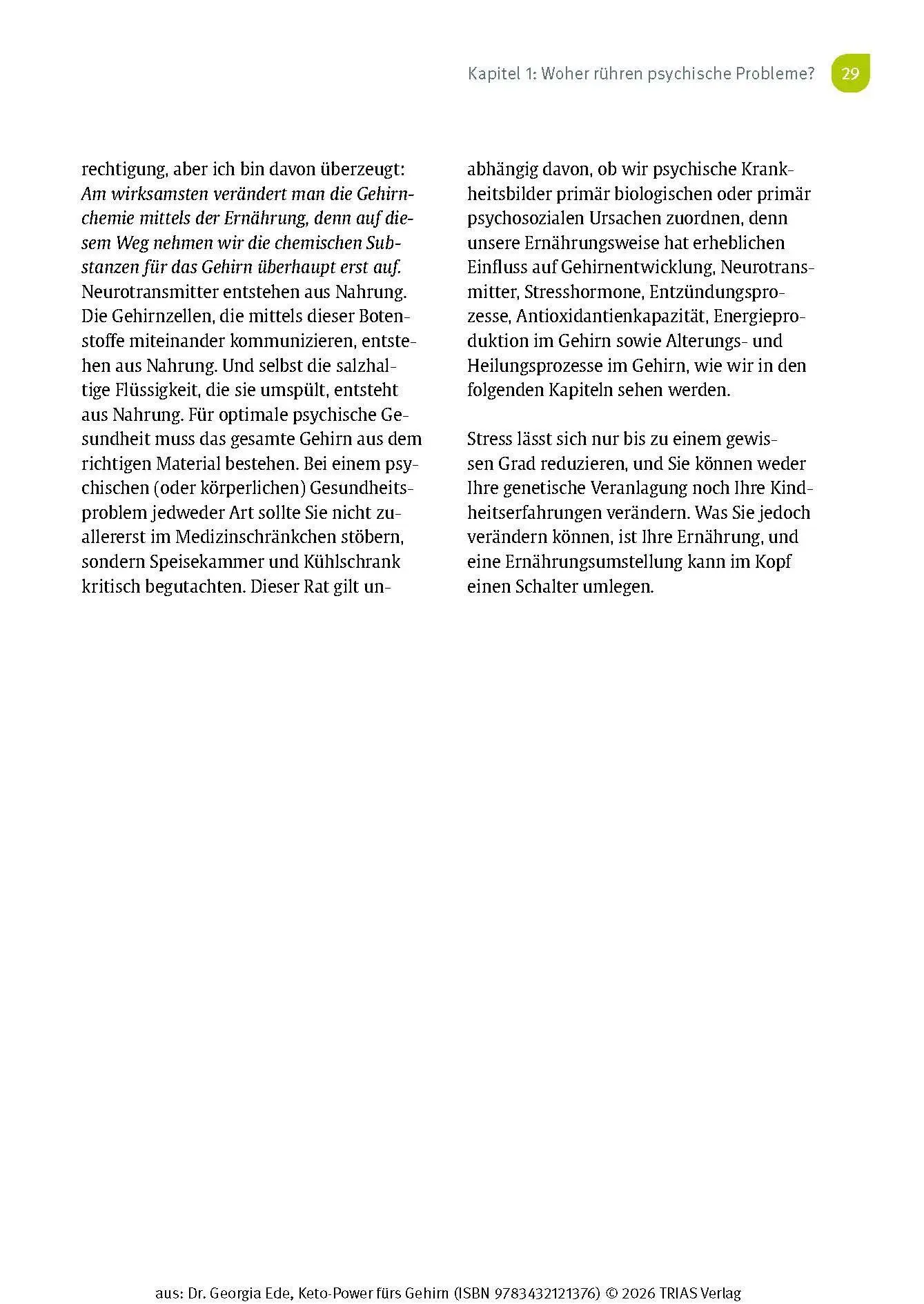 Bild: 9783432121376 | Keto-Power fürs Gehirn | Georgia Ede | Buch | 392 S. | Deutsch | 2026