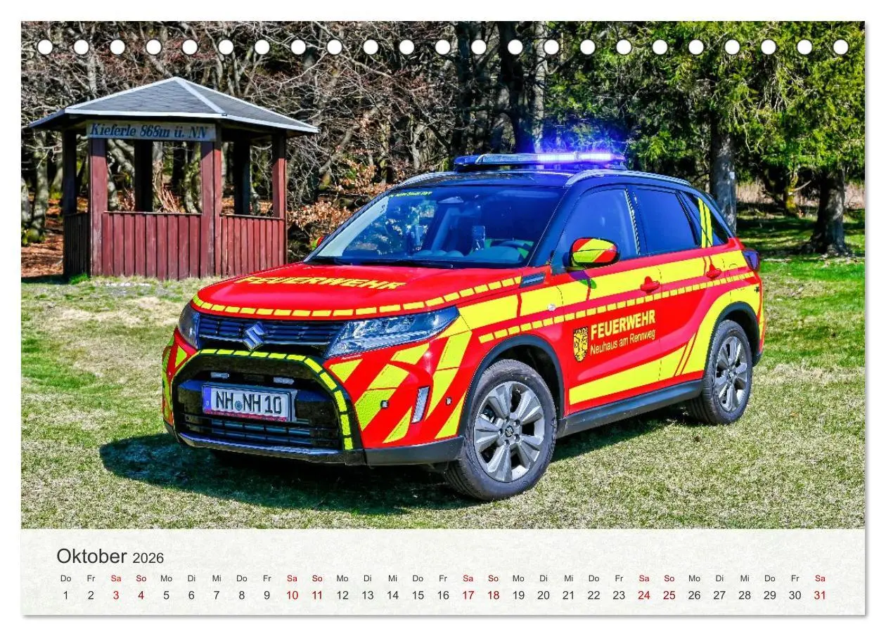 Bild: 9783457801376 | Einsatzfahrzeuge 112 (Tischkalender 2026 DIN A5 quer), CALVENDO...