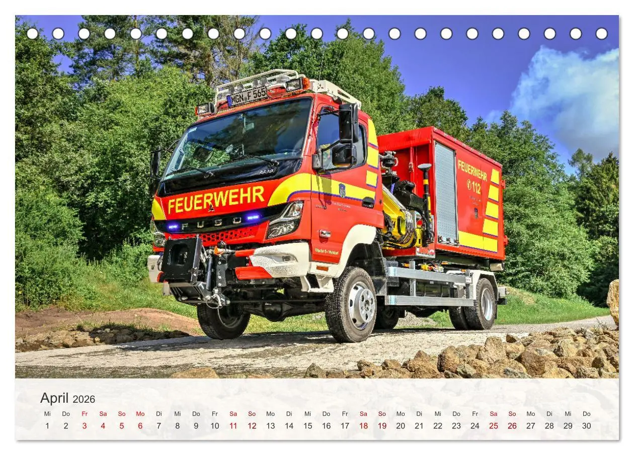Bild: 9783457801376 | Einsatzfahrzeuge 112 (Tischkalender 2026 DIN A5 quer), CALVENDO...