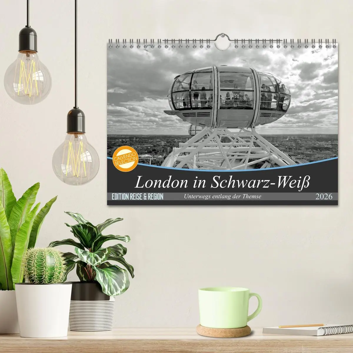 Bild: 9783516131376 | London in Schwarz-Weiß (Wandkalender 2026 DIN A4 quer), CALVENDO...