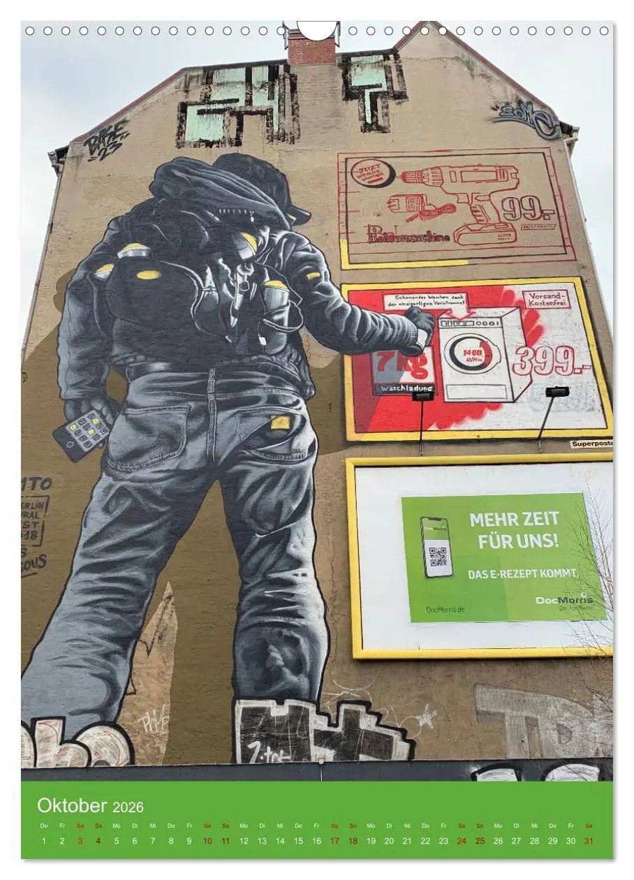 Bild: 9783516371376 | LOVE BERLIN - BUNTE WÄNDE (Wandkalender 2026 DIN A3 hoch), CALVENDO...
