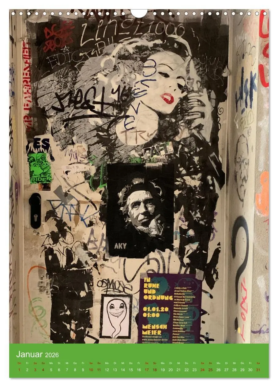 Bild: 9783516371376 | LOVE BERLIN - BUNTE WÄNDE (Wandkalender 2026 DIN A3 hoch), CALVENDO...