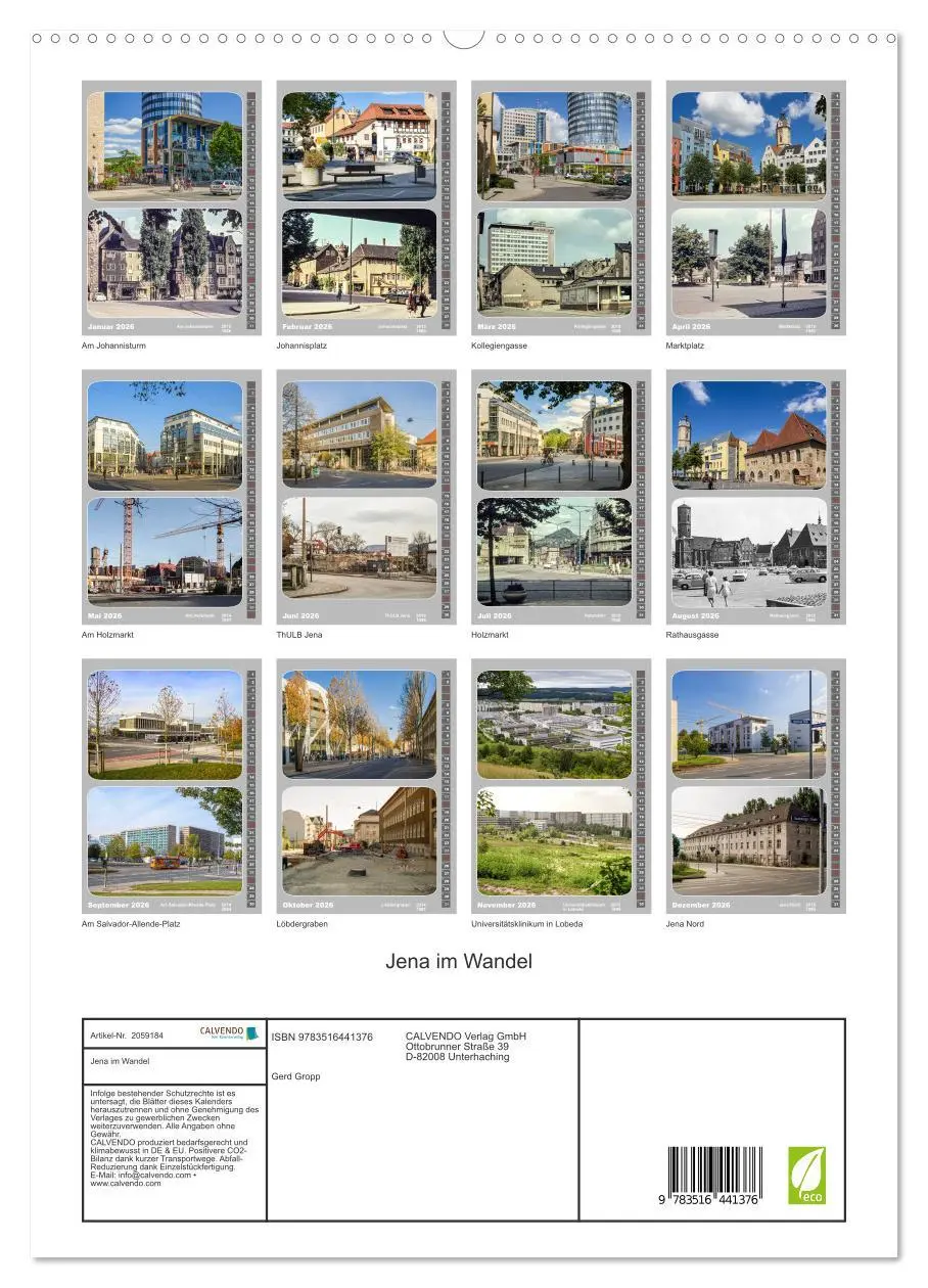 Bild: 9783516441376 | Jena im Wandel (hochwertiger Premium Wandkalender 2026 DIN A2...