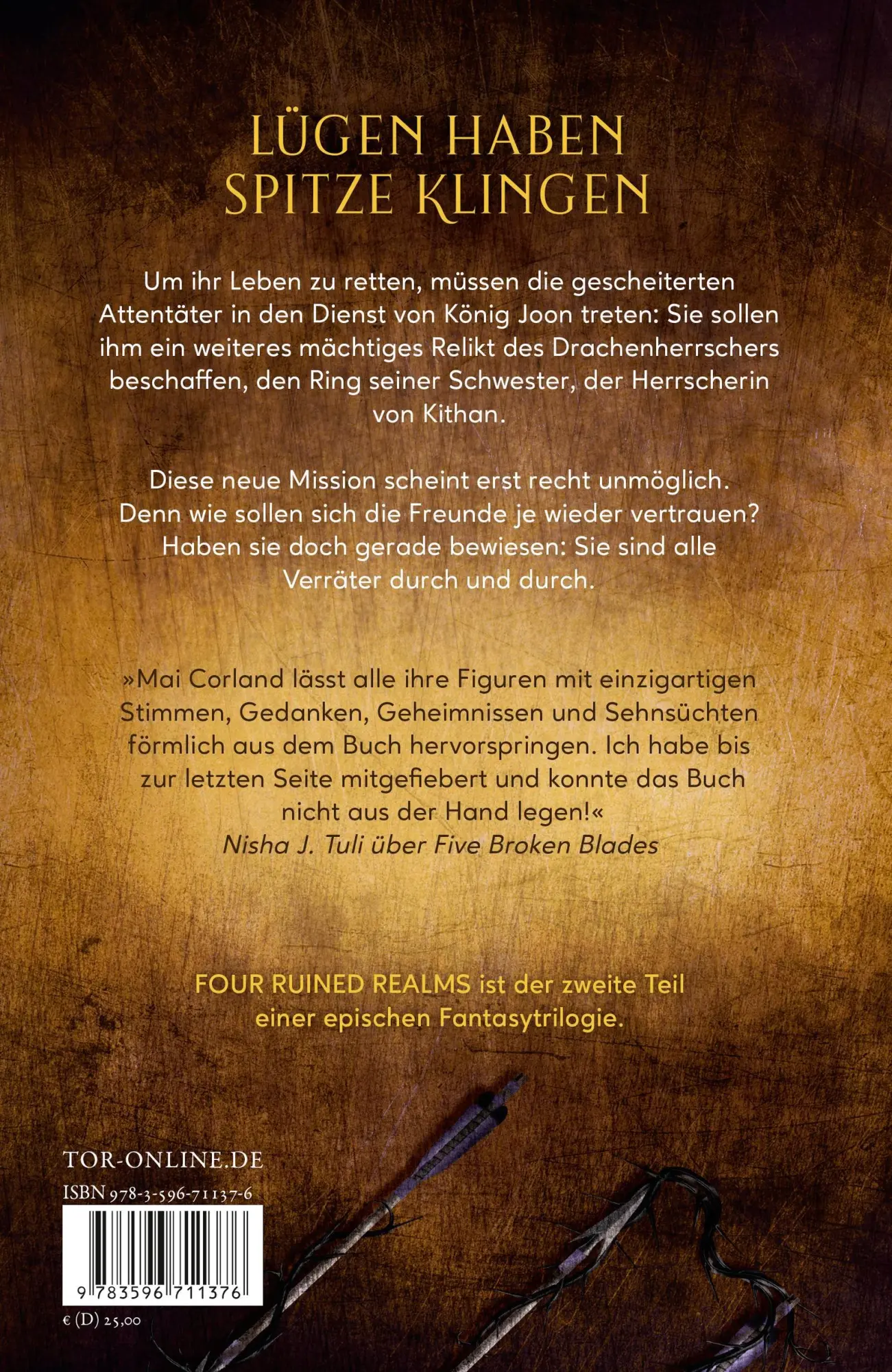 Rückseite: 9783596711376 | Four Ruined Realms | Mai Corland | Buch | 464 S. | Deutsch | 2025