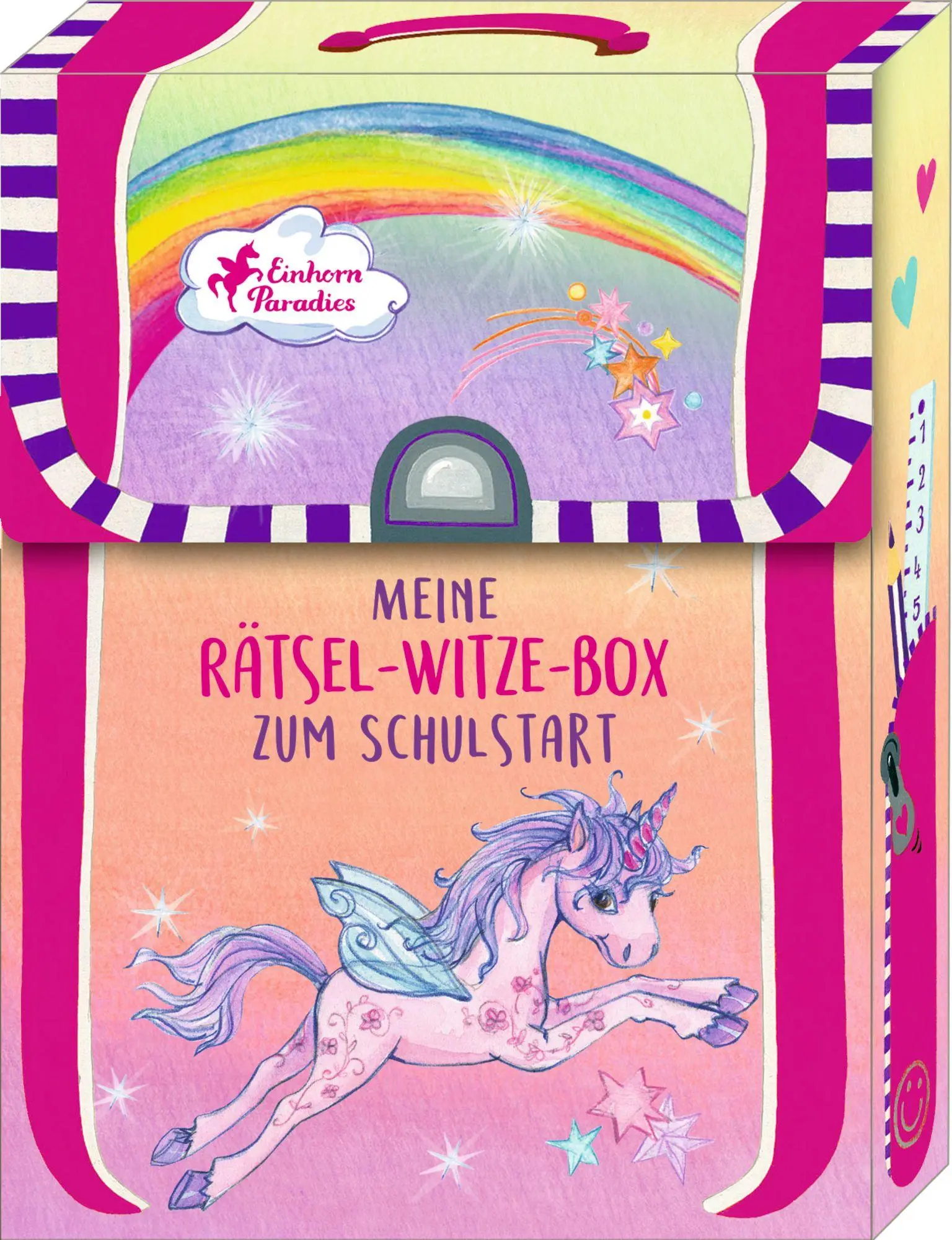 Cover: 4050003971476 | Kartenbox - Meine Rätsel-Witze-Box zum Schulstart | Einhorn Paradies