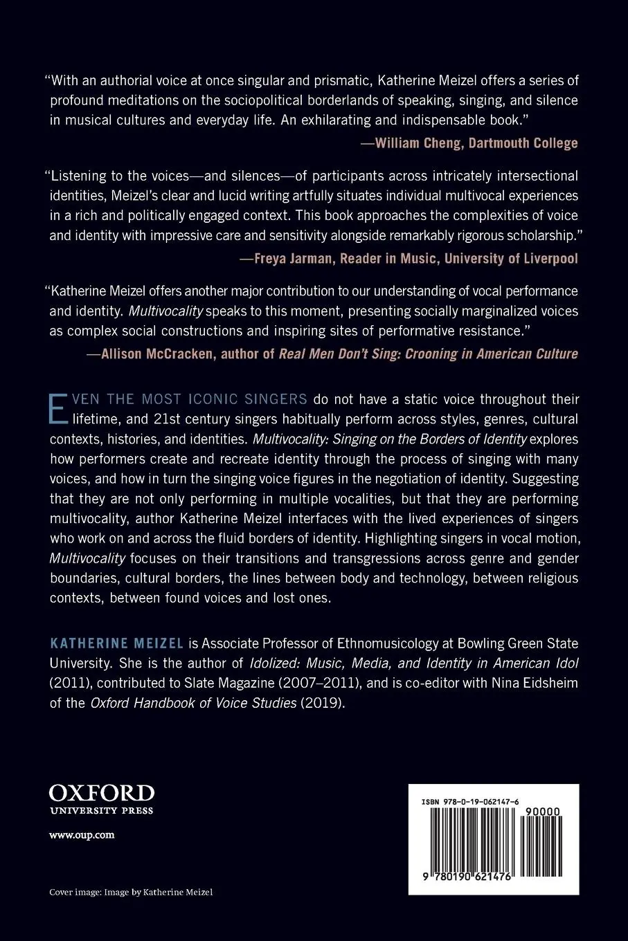 Rückseite: 9780190621476 | Multivocality | Singing on the Borders of Identity | Katherine Meizel