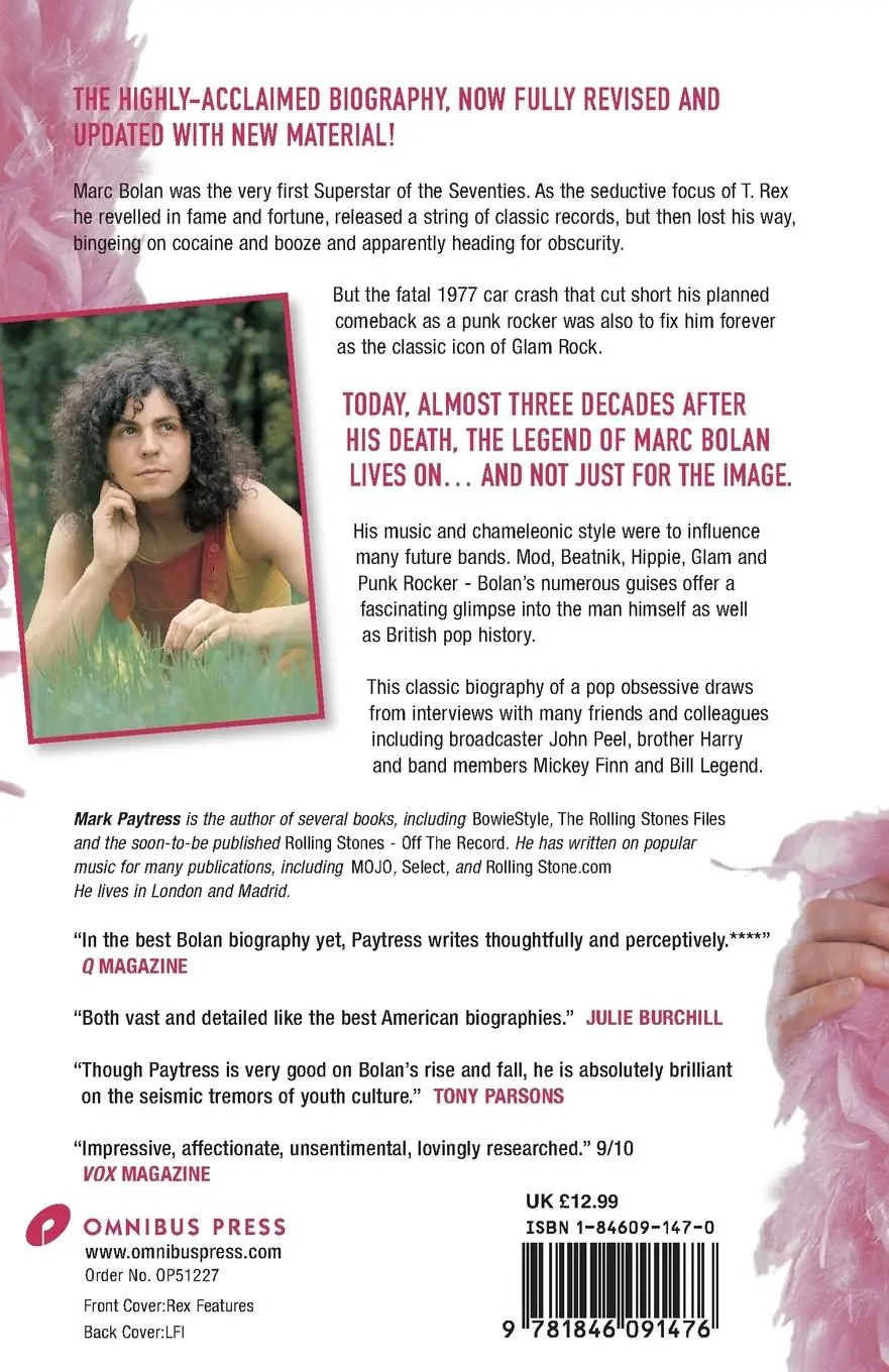 Rückseite: 9781846091476 | Bolan | The Rise and Fall of a 20th Century Superstar | Mark Paytress