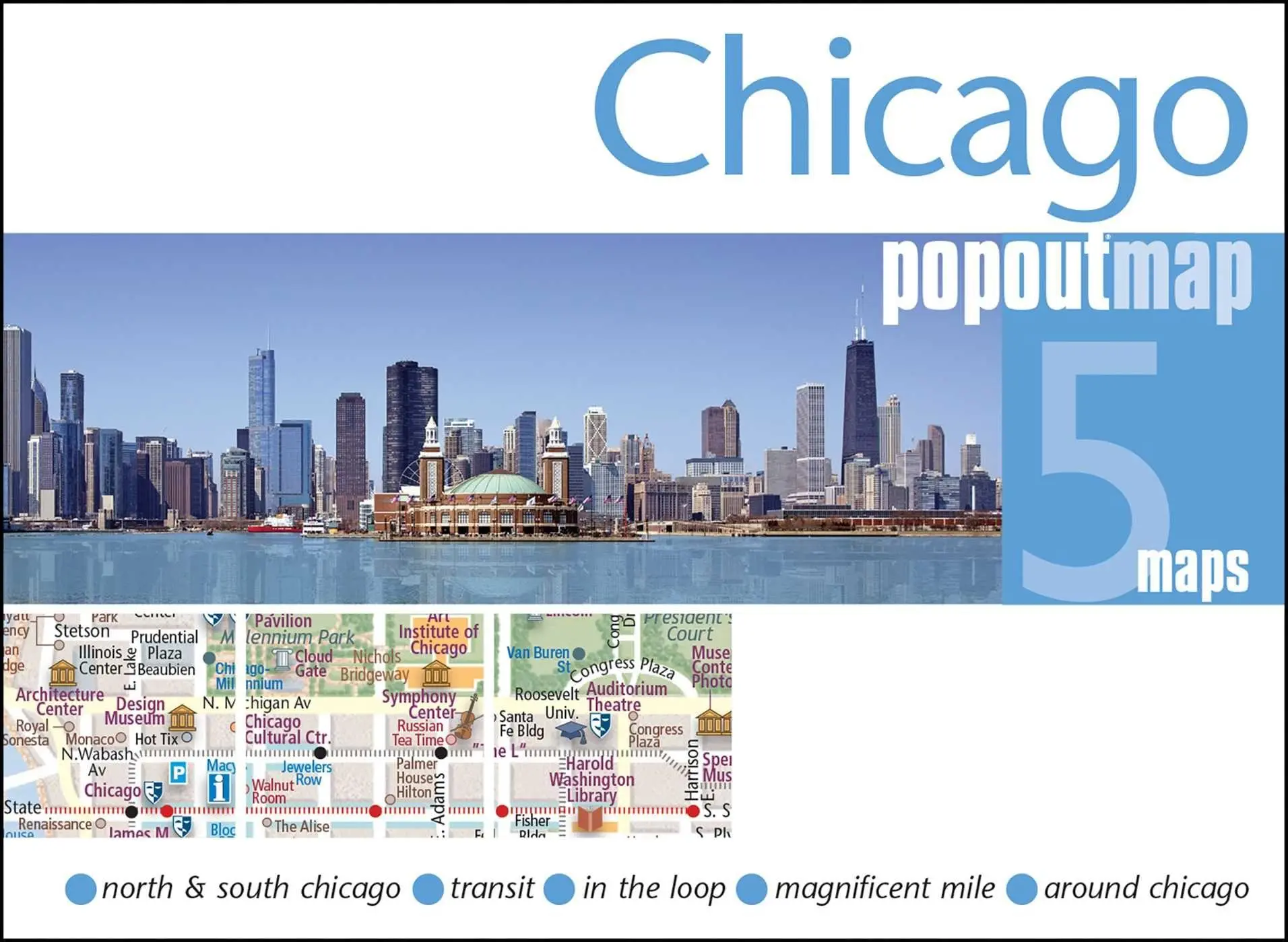 Cover: 9781917131476 | Chicago Double | Popout Map | Popout Map | (Land-)Karte | Gefalzt