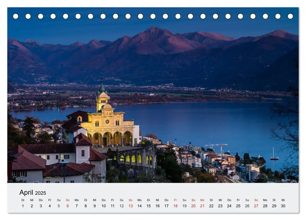 Bild: 9783435321476 | Tessin - Ticino (Tischkalender 2025 DIN A5 quer), CALVENDO...
