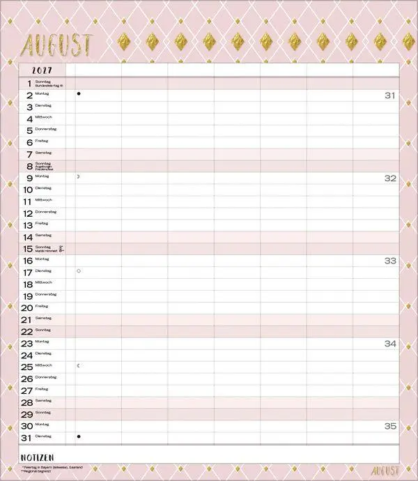 Bild: 9783819301476 | Multiplaner - Time for glamour 2027 | Verlag Korsch | Kalender | 14 S.