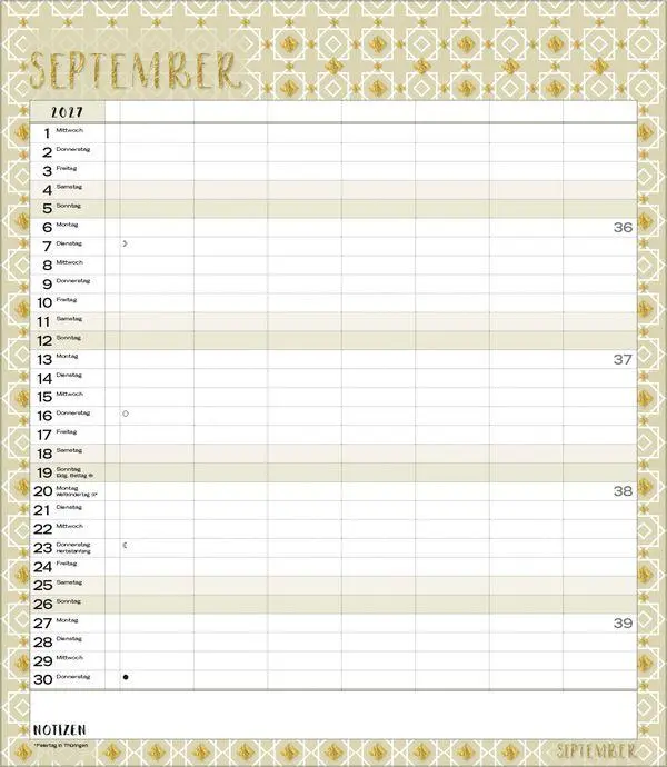 Bild: 9783819301476 | Multiplaner - Time for glamour 2027 | Verlag Korsch | Kalender | 14 S.