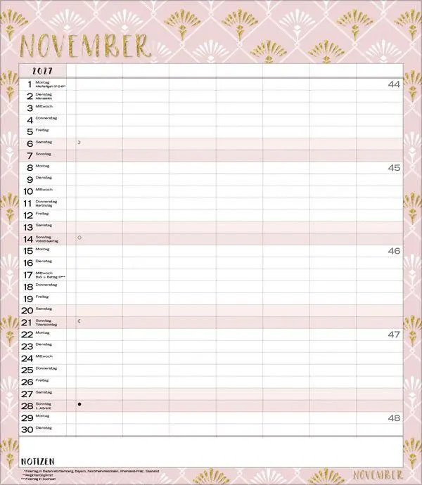 Bild: 9783819301476 | Multiplaner - Time for glamour 2027 | Verlag Korsch | Kalender | 14 S.