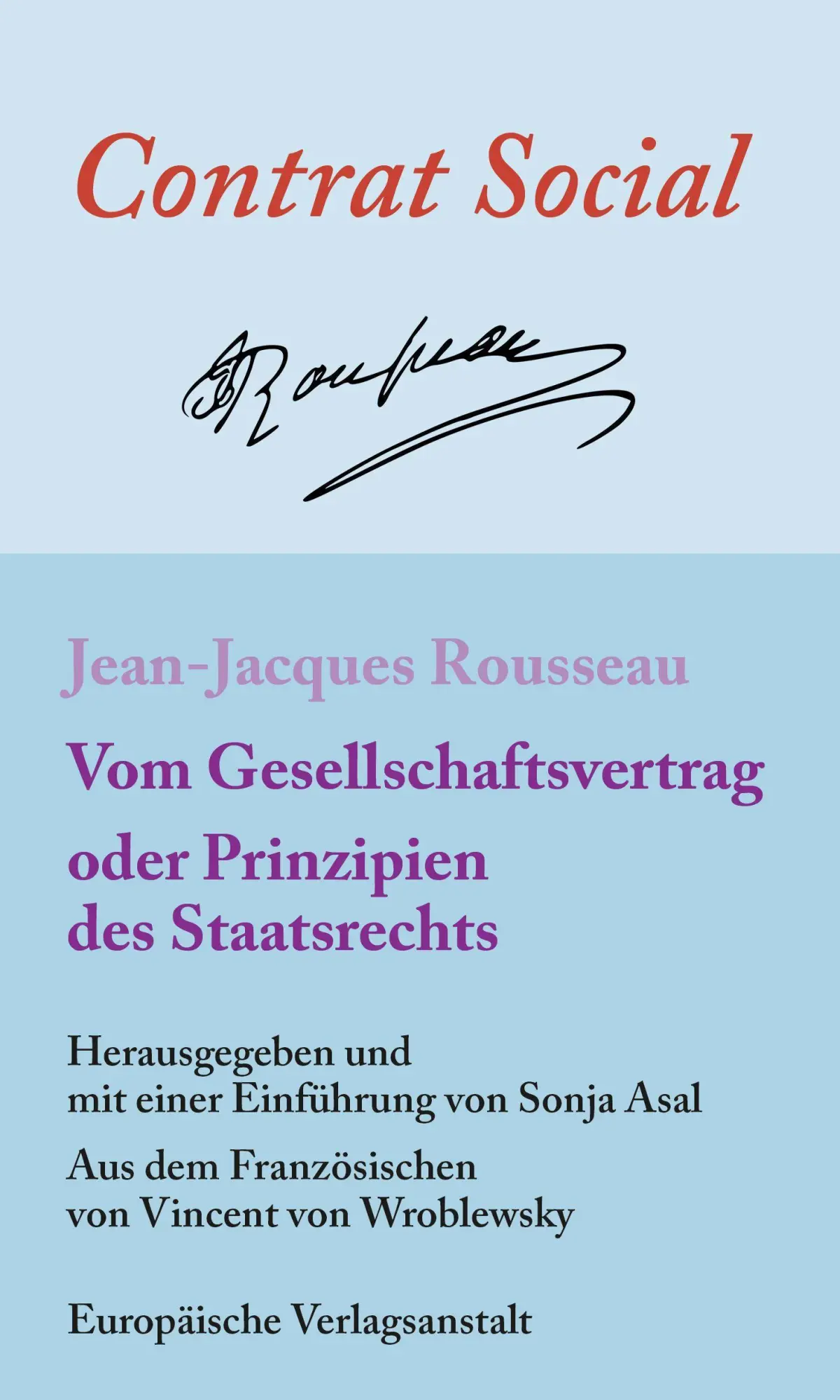 Cover: 9783863931476 | Vom Gesellschaftsvertrag oder Prinzipien des Staatsrechts | Rousseau