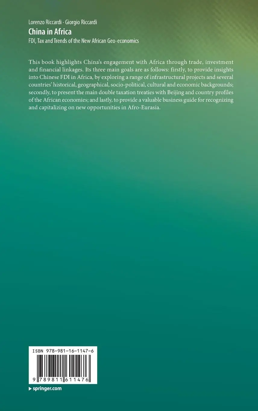 Rückseite: 9789811611476 | China in Africa | FDI, Tax and Trends of the New African Geo-economics