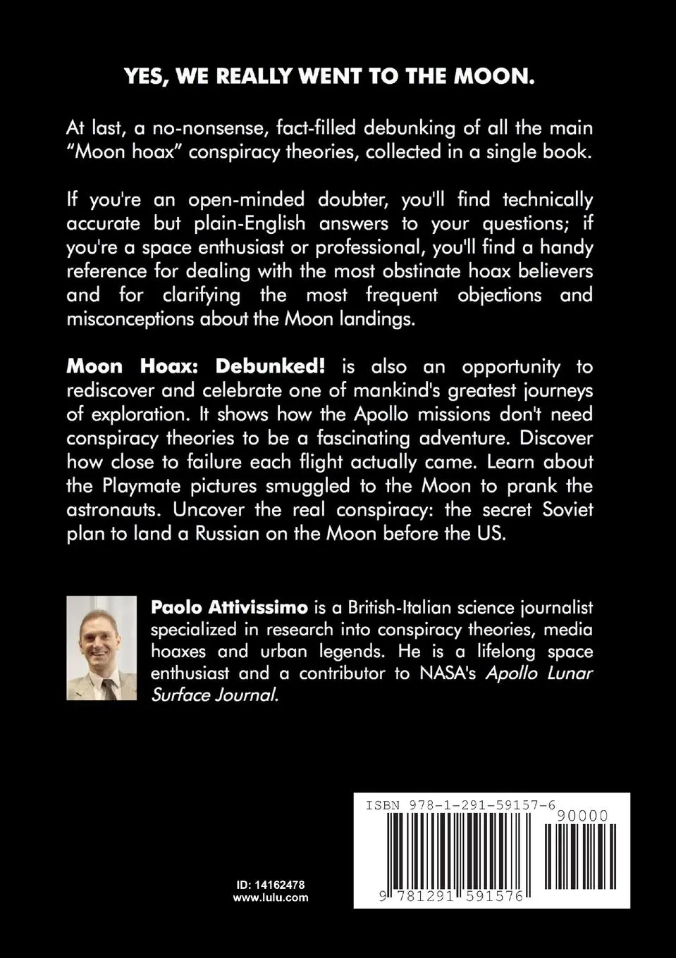 Rückseite: 9781291591576 | Moon Hoax | Debunked! | Paolo Attivissimo | Taschenbuch | Englisch