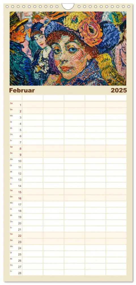 Bild: 9783457191576 | Familienplaner 2025 - Vincents Jahr mit 5 Spalten (Wandkalender, 21...