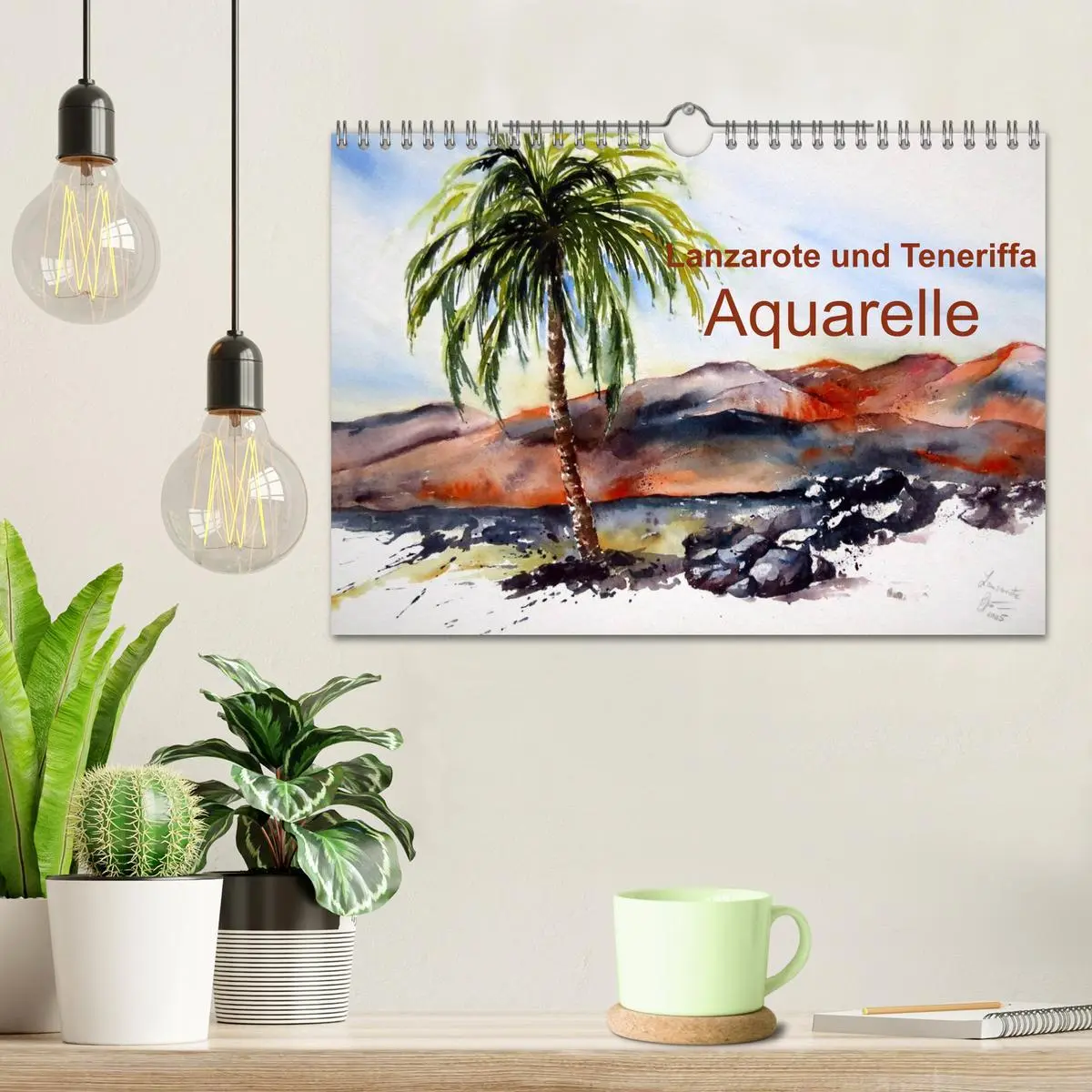 Bild: 9783516041576 | Lanzarote und Teneriffa - Aquarelle (Wandkalender 2026 DIN A4...