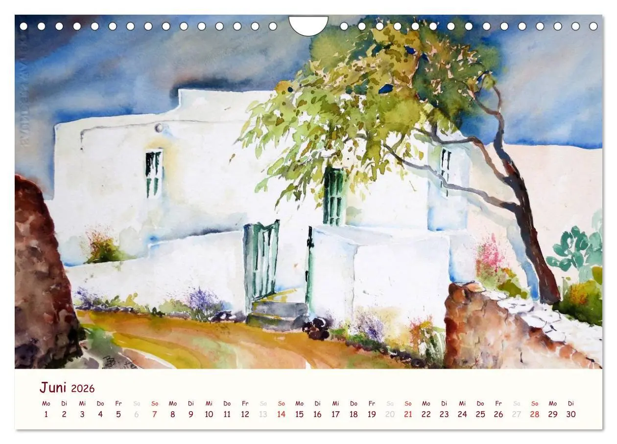Bild: 9783516041576 | Lanzarote und Teneriffa - Aquarelle (Wandkalender 2026 DIN A4...