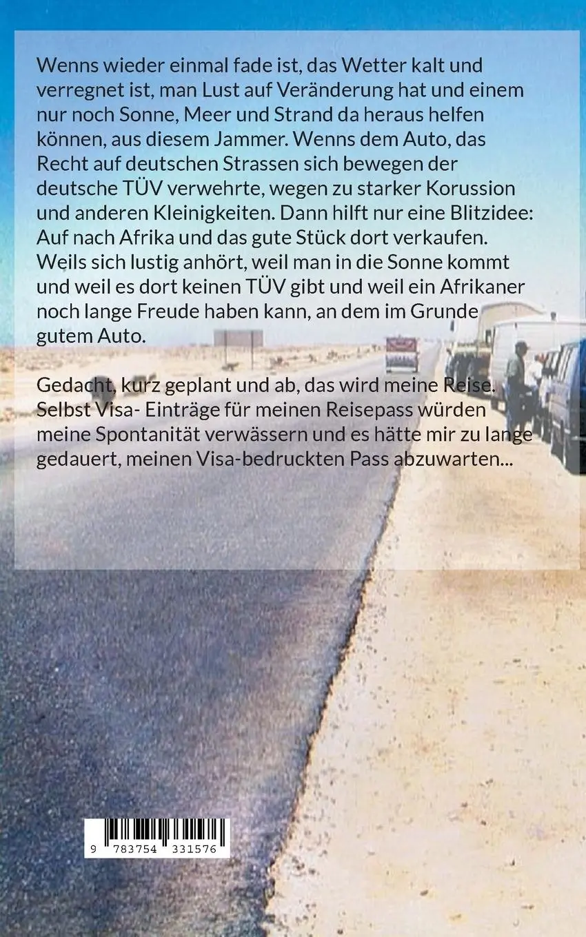 Rückseite: 9783754331576 | Afrikareisen | Peter Wittmeier | Taschenbuch | Paperback | 190 S.