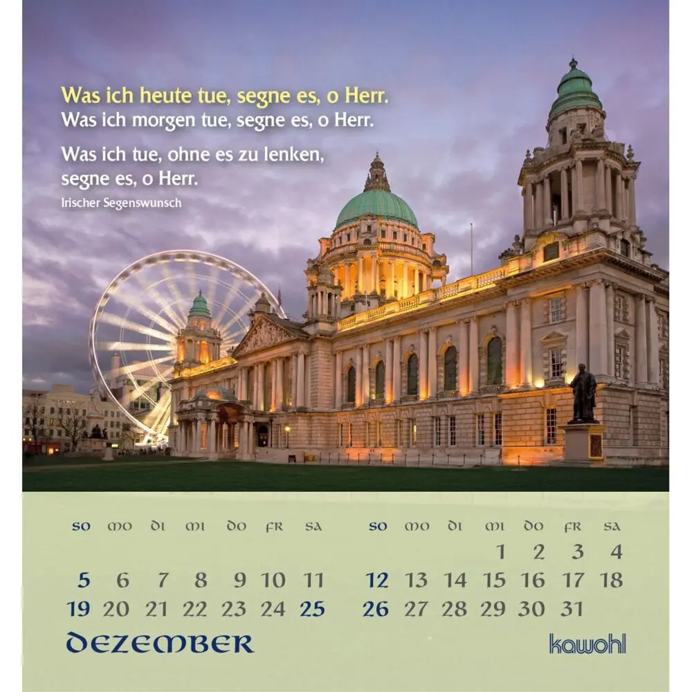 Bild: 9783754881576 | Tiefen Frieden wünsche ich dir 2027 | Kalender | Spiralbindung | 14 S.