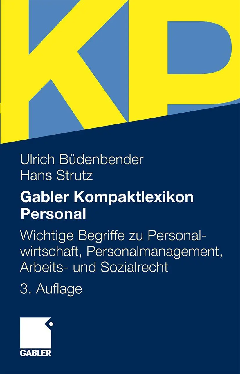 Cover: 9783834901576 | Gabler Kompaktlexikon Personal | Hans Strutz (u. a.) | Taschenbuch
