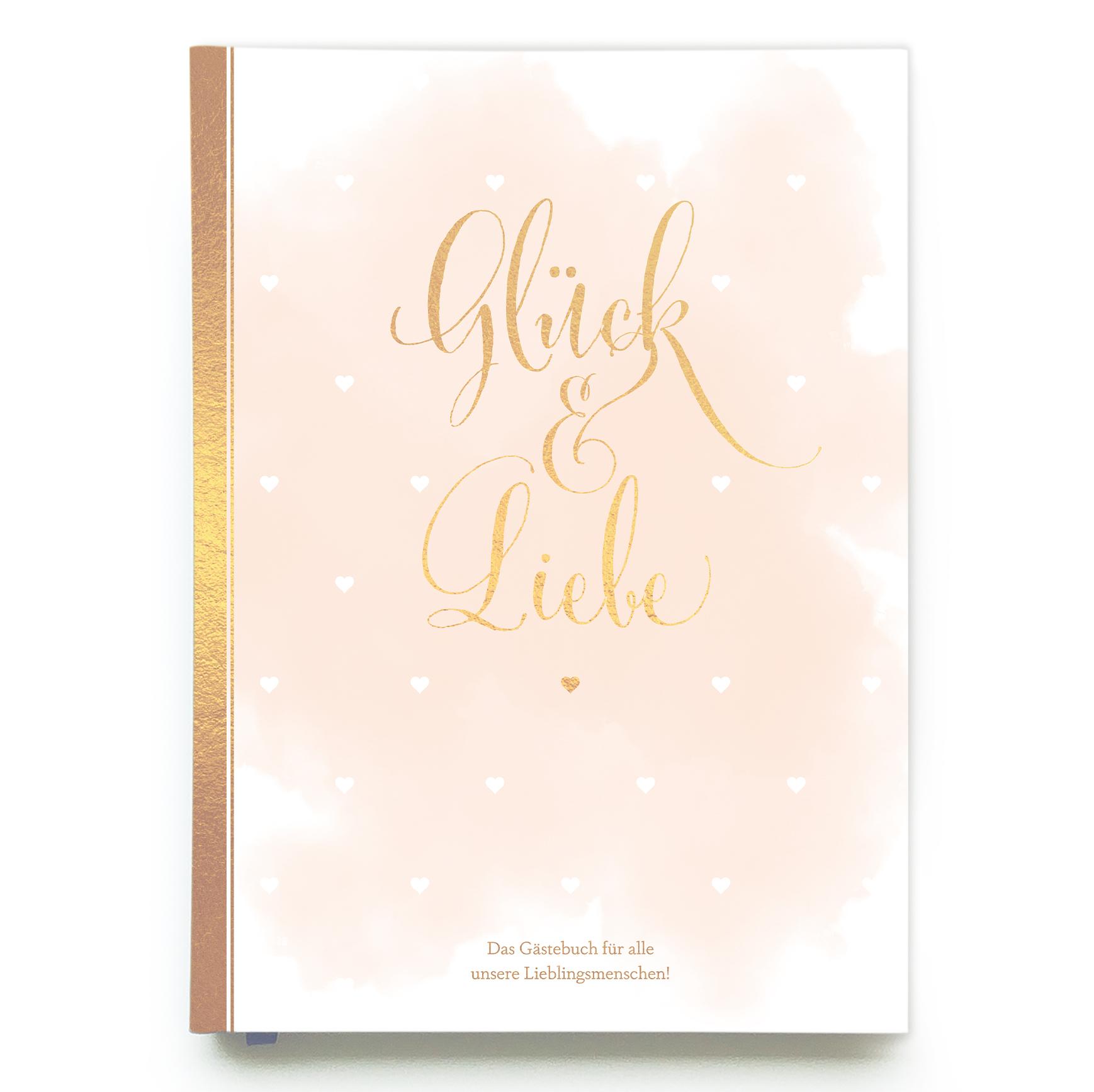 Cover: 9783966981576 | Gästebuch Hochzeit in Gold Hochzeitsbuch für Gäste mit...
