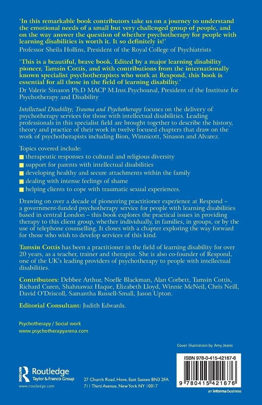 Rückseite: 9780415421676 | Intellectual Disability, Trauma and Psychotherapy | Tamsin Cottis