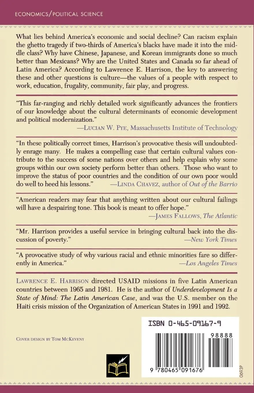 Rückseite: 9780465091676 | Who Prospers? | Lawrence E. Harrison | Taschenbuch | Englisch | 1993