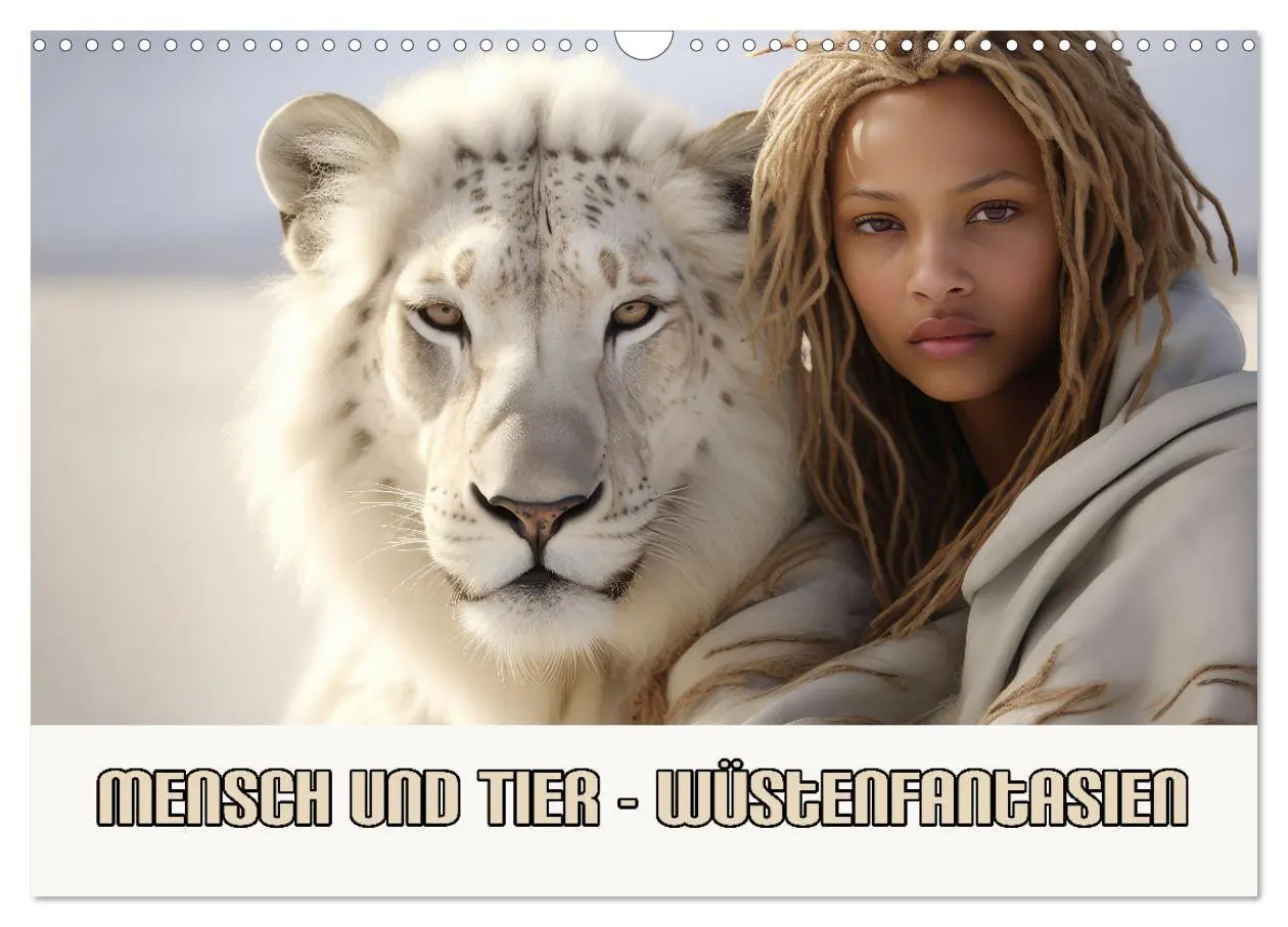 Cover: 9783457491676 | Mensch und Tier - Wüstenfantasien (Wandkalender 2026 DIN A3 quer),...