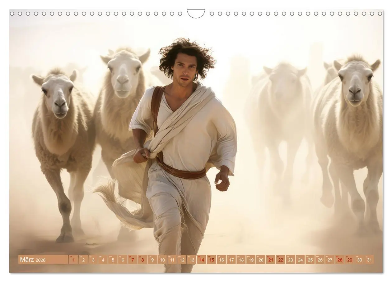 Bild: 9783457491676 | Mensch und Tier - Wüstenfantasien (Wandkalender 2026 DIN A3 quer),...