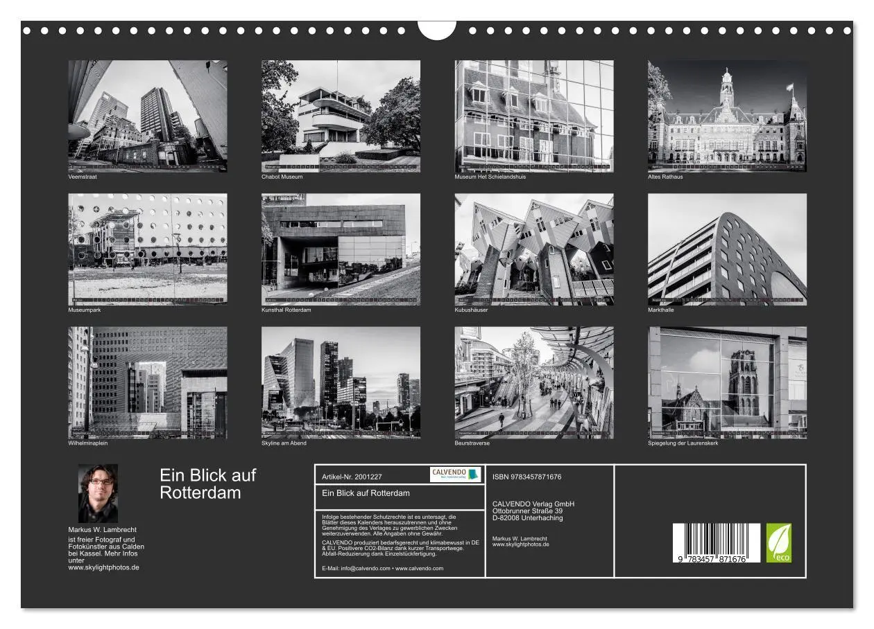 Bild: 9783457871676 | Ein Blick auf Rotterdam (Wandkalender 2026 DIN A3 quer), CALVENDO...