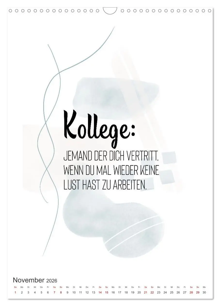 Bild: 9783516341676 | Mit Humor durch den Arbeitstag (Wandkalender 2026 DIN A3 hoch),...