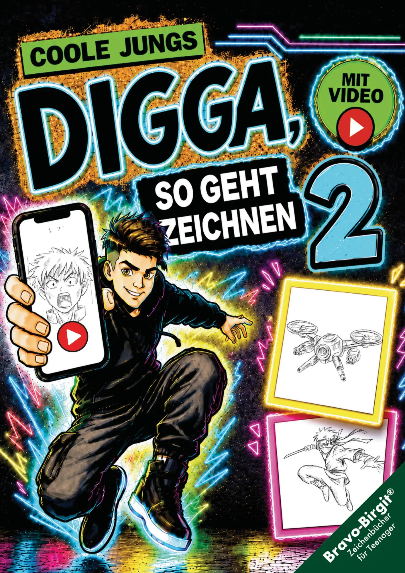 Cover: 9783902821676 | Digga, so geht Zeichnen lernen 2 Next Level mit Zeichenvideos | Bravo