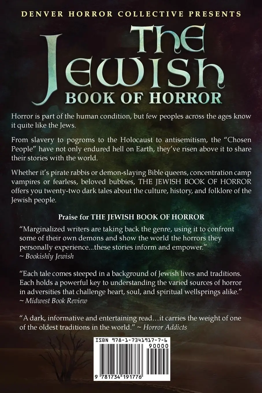 Rückseite: 9781734191776 | The Jewish Book of Horror | Daniel Braum (u. a.) | Taschenbuch | 2021