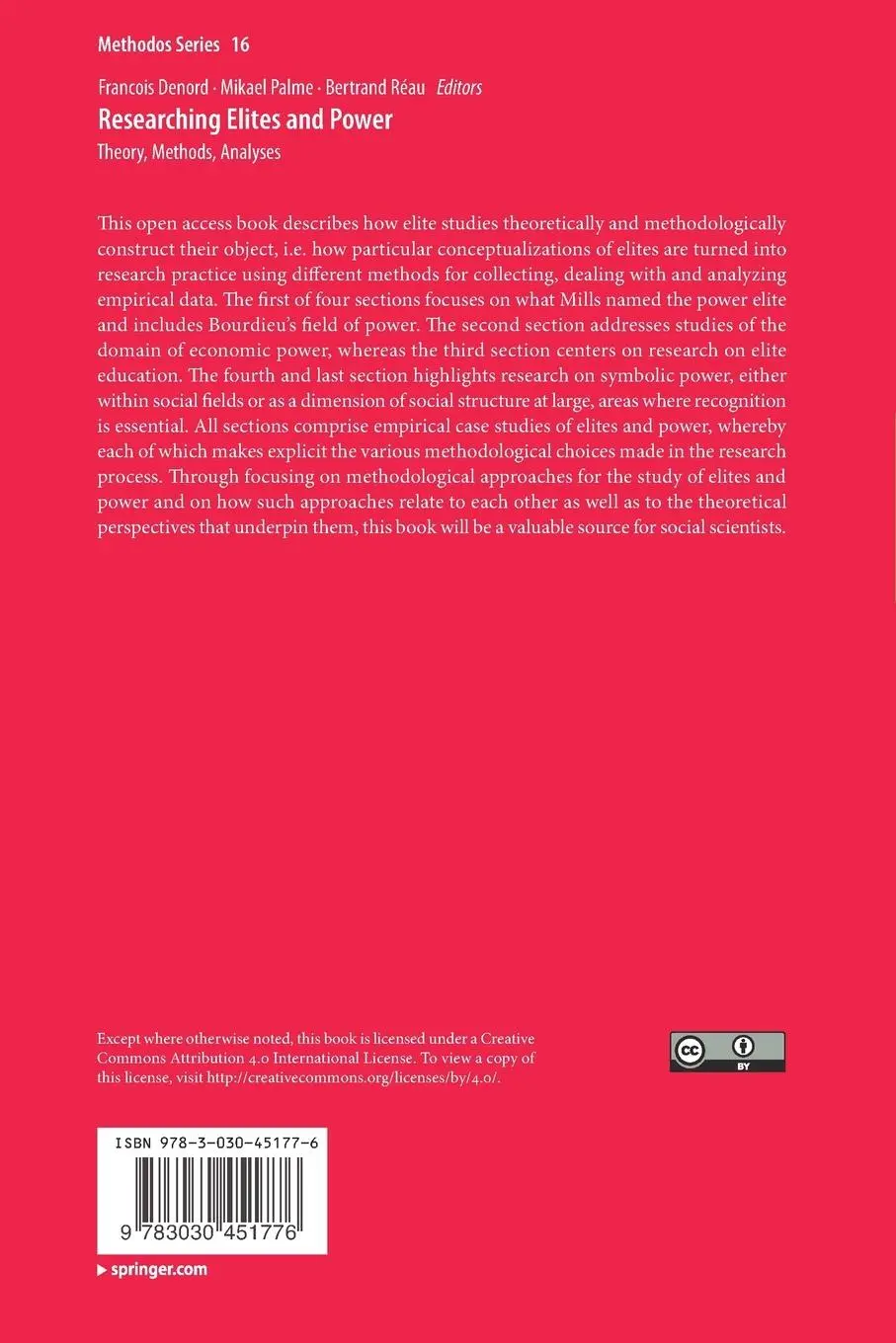Rückseite: 9783030451776 | Researching Elites and Power | Theory, Methods, Analyses | Taschenbuch