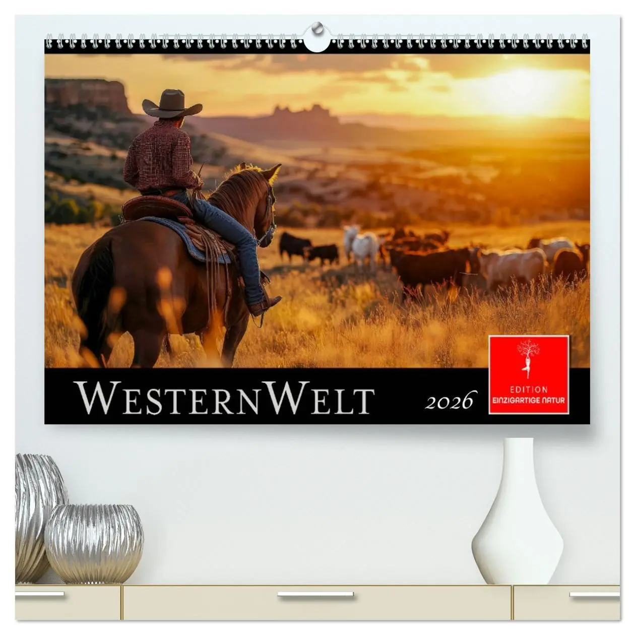 Cover: 9783457311776 | Westernwelt (hochwertiger Premium Wandkalender 2026 DIN A2 quer),...