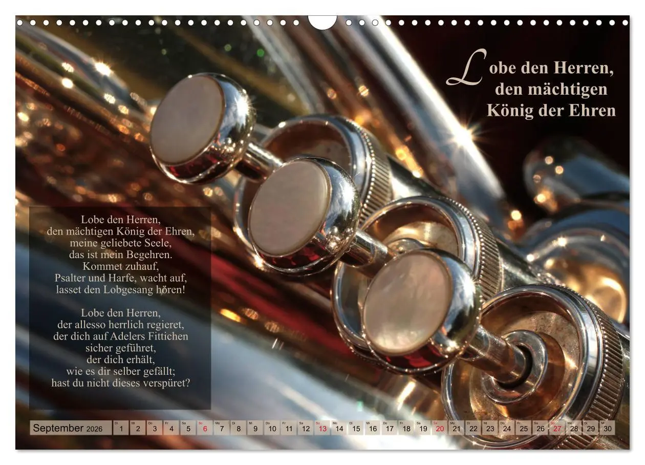 Bild: 9783457791776 | Lieder für Blechbläser (Wandkalender 2026 DIN A3 quer), CALVENDO...