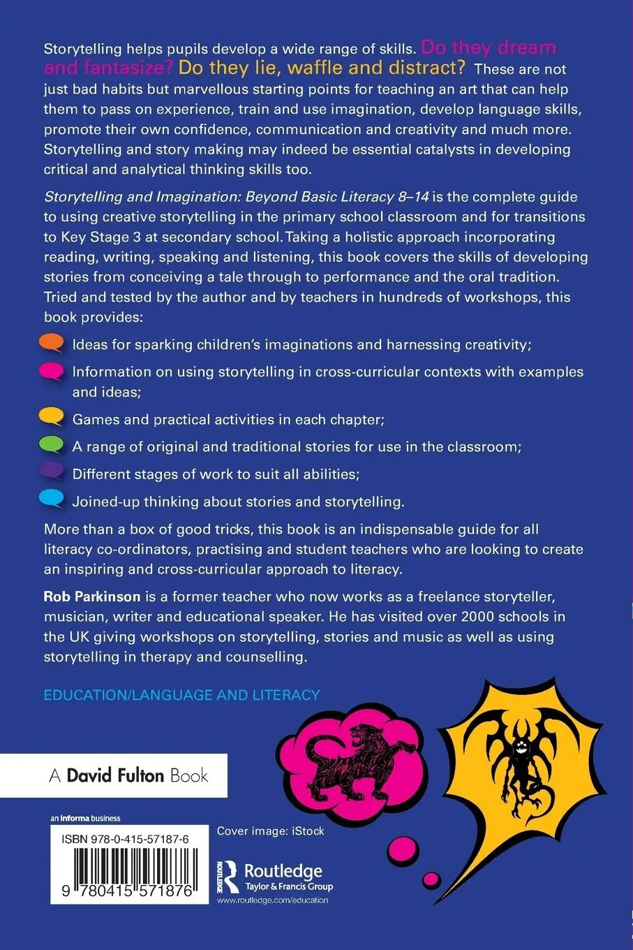 Rückseite: 9780415571876 | Storytelling and Imagination | Beyond Basic Literacy 8-14 | Parkinson