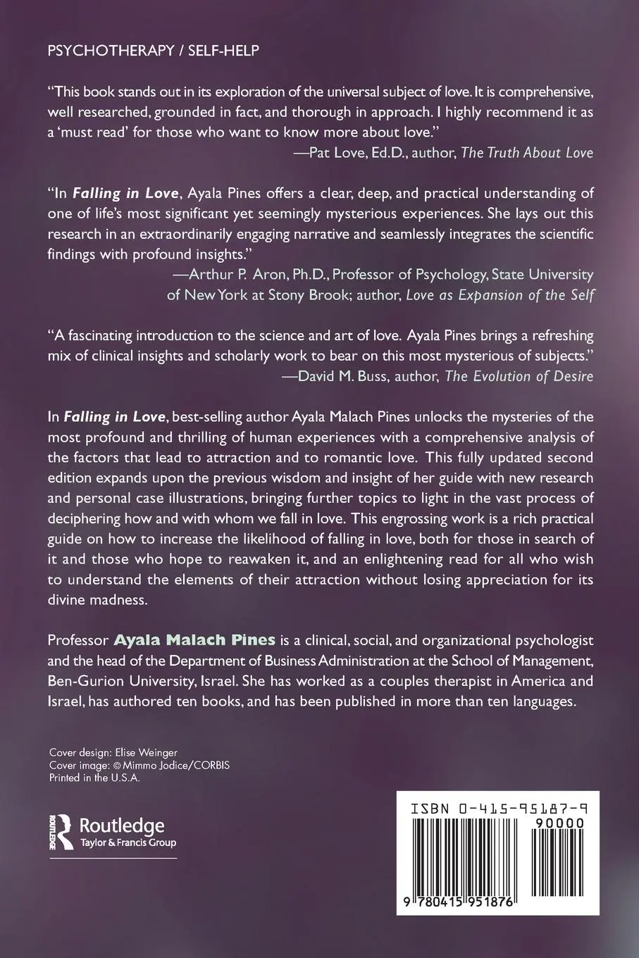 Rückseite: 9780415951876 | Falling in Love | Why We Choose the Lovers We Choose | Pines | Buch